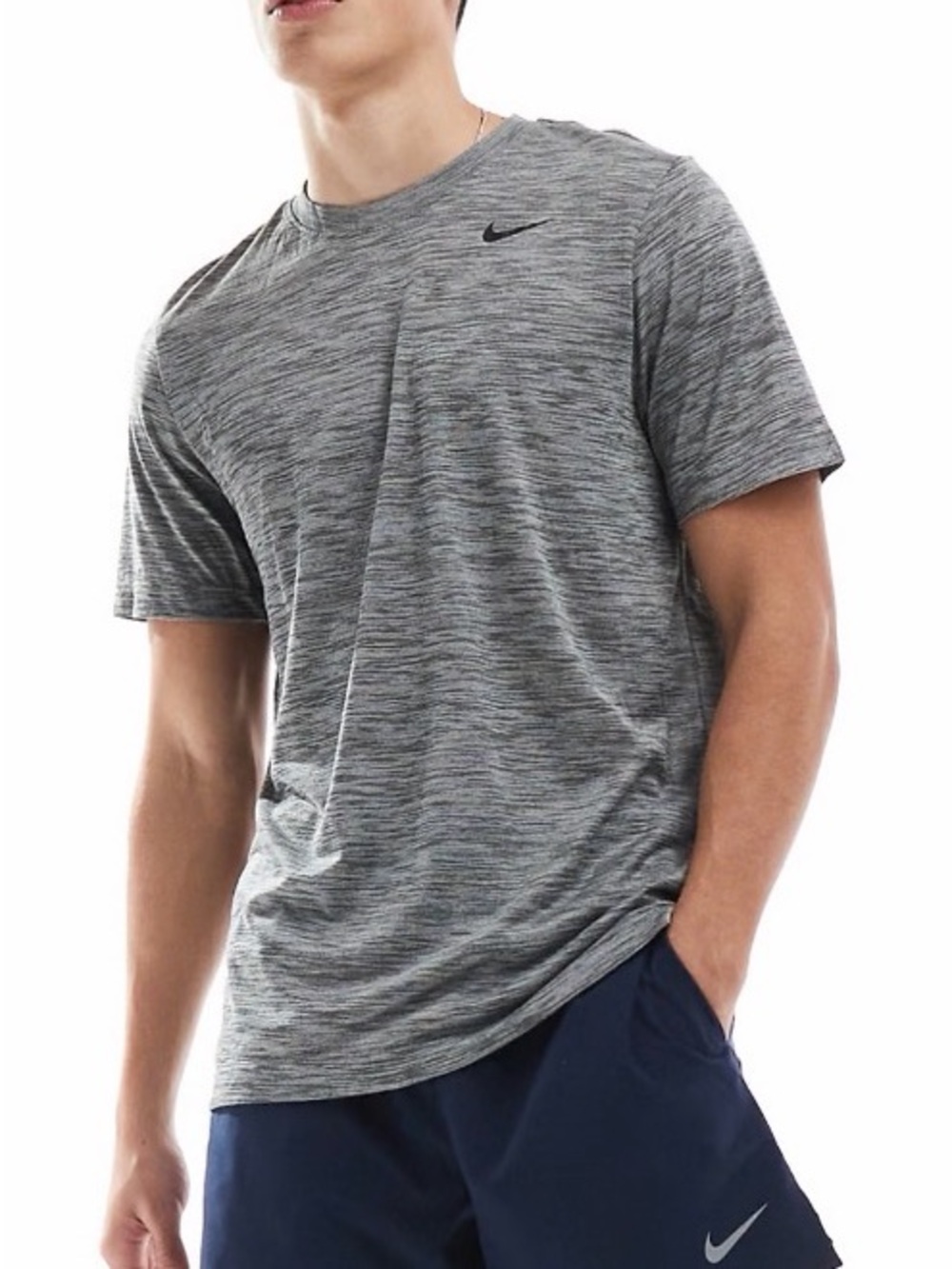 Men’s Nike Heather Gray Athletic Tee - Size L